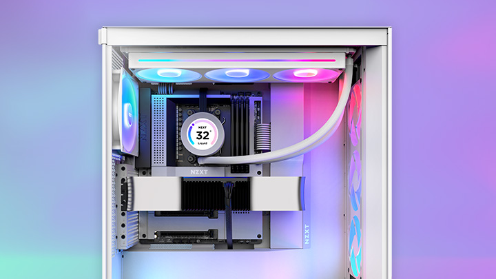 NZXT mirrored banner